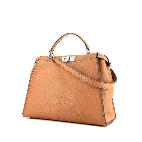 borsa fendi in pelle marrone|borse in pelle donna.